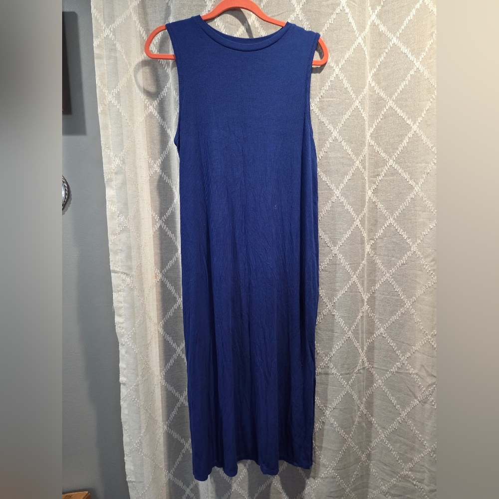 Motherhood Cobalt Blue Midi Dress Size Large Maternity